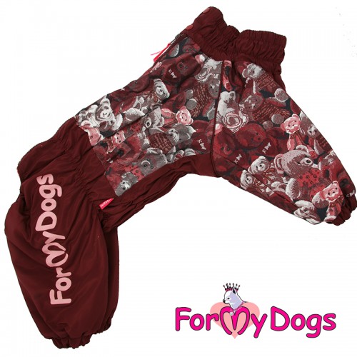 FOR MY DOG Комбинезон "Мишки" коричневый  для девочек  (C2) FW894/3-2020 F