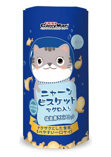 CATTYMAN Молочные бисквиты для кошек на основе тихоокеанского тунца для чистки зубов 60 г