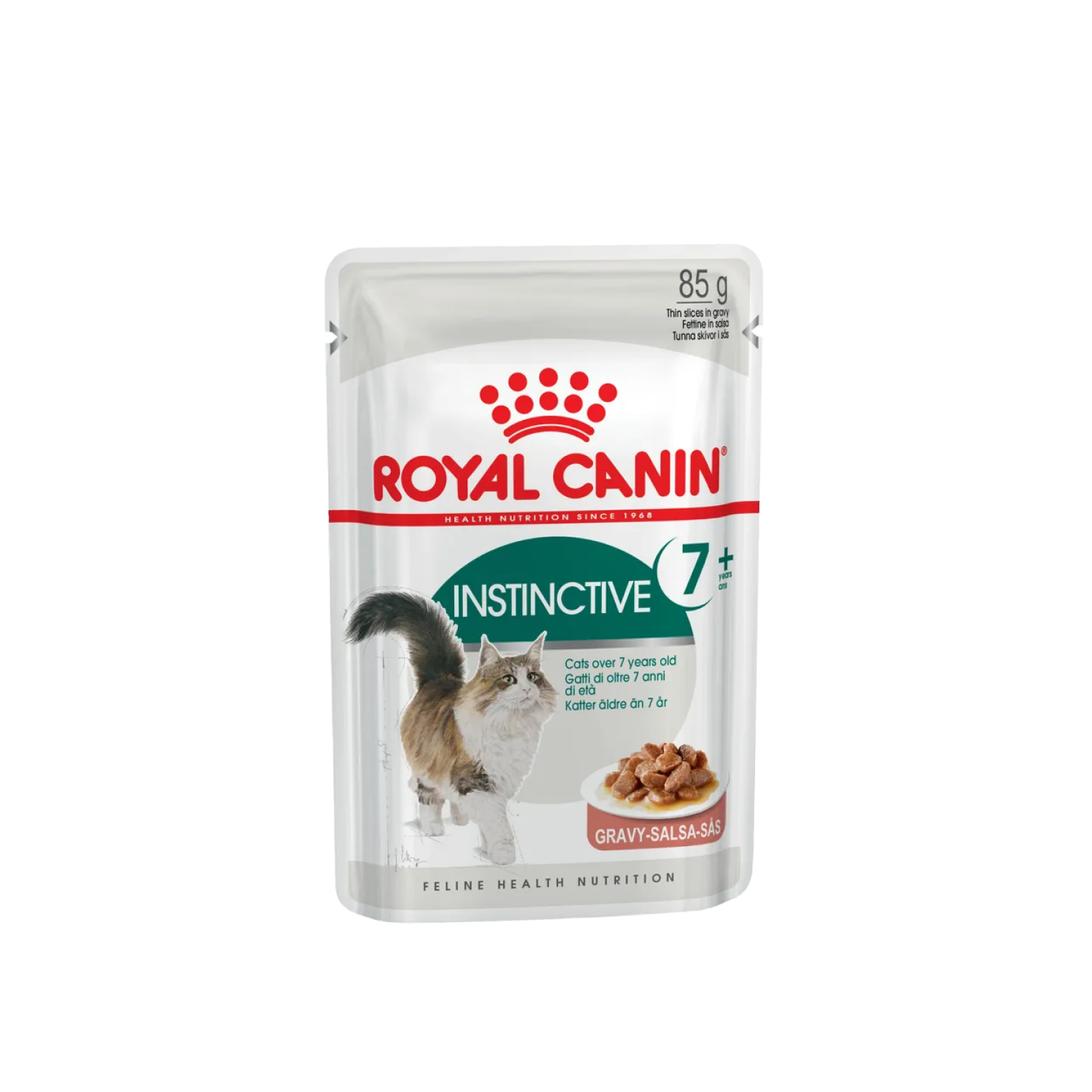Royal Canin (Роял Канин) Инстинктив +7 корм влажный для стареющих кошек от 7 лет в соусе 85 г 