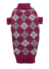 Red plaid pullover DoggyDolly W273 S