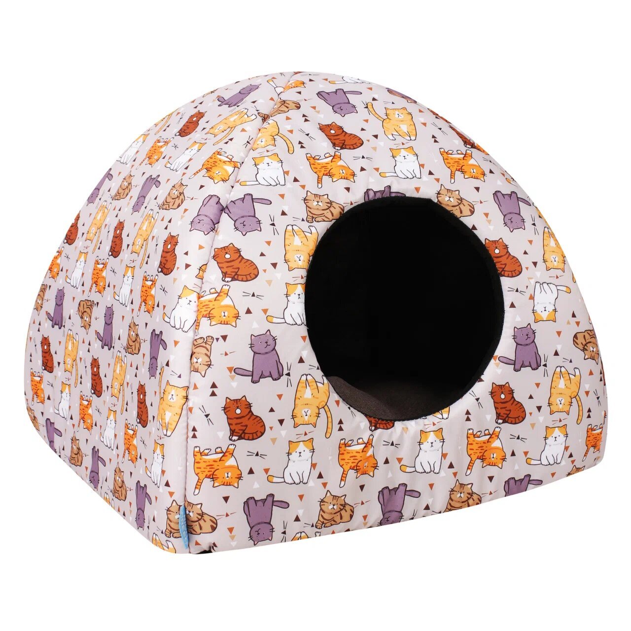 Дом Вигвам для кошек ДИЗАЙН АРТ котики размер 40х40х39 Rich Breed 