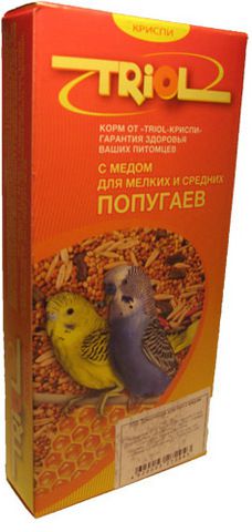 Триол Криспи  д/ мелк. и сред.попугаев с медом 500 г