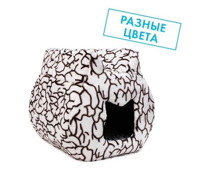 ДОМ-КОШКА мех 38*40*40 Rich Breed ДМС-8 микс