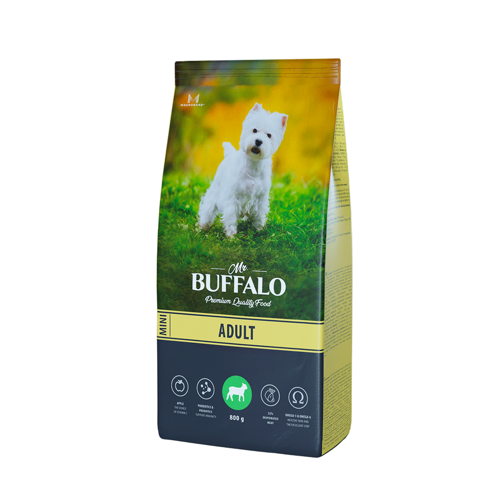 Mr. Buffalo ADULT MINI Сухой корм для собак мелких пород ягненок 0,8кг