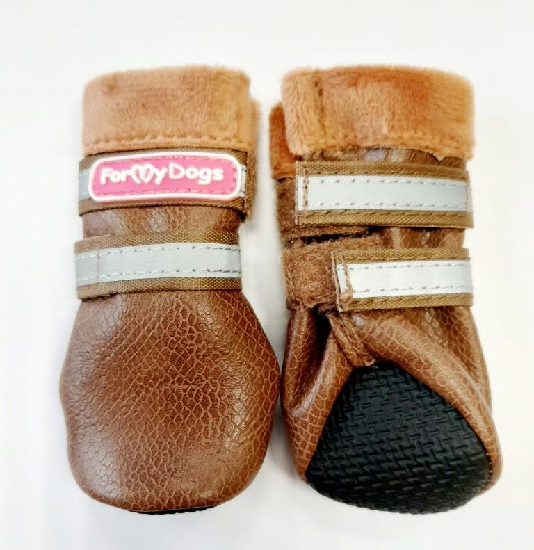 FOR MY DOG Сапоги зимние коричневые ц/кр (4) FMD665-2020 Br
