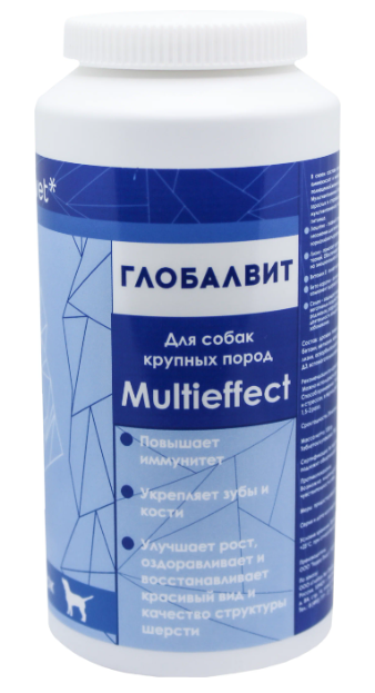 Глобалвит Комплекс Multieffect (adult) для собак крупных пород 70 таб., GlobalVet