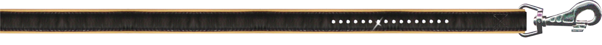 Поводок Collar brilliance со стразами маленький черный 38861