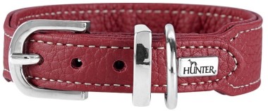 Hunter ошейник для собак Cannes Mini 32(23-27,5)/2,5 см нат кожа бордовый 64701