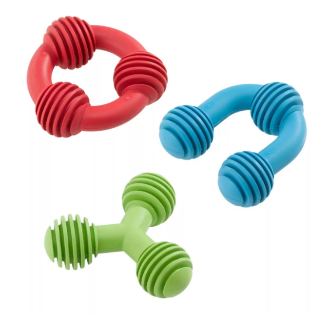 Игрушка для мелких пород резиновая маленькая для чистки зубов, Ferplast