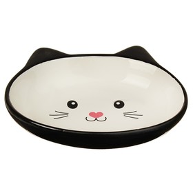 Миска керамическая овальная "Кошачья мордочка" арт.2324214 Sima
