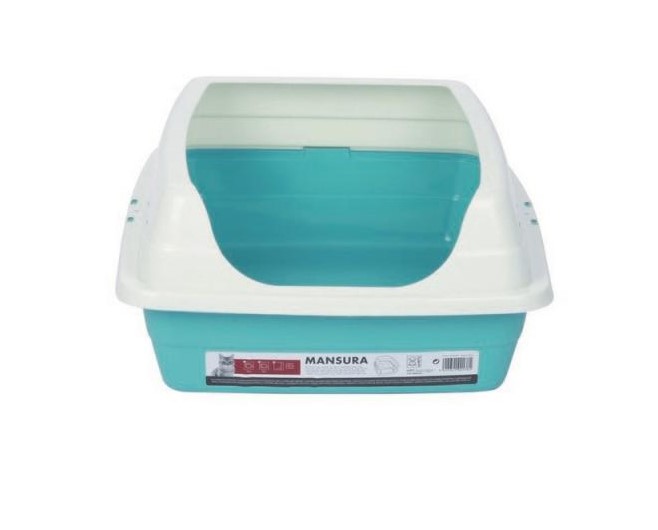 Туалет для кошек с бортиком MANSURA 49x39x18 см M-PETS