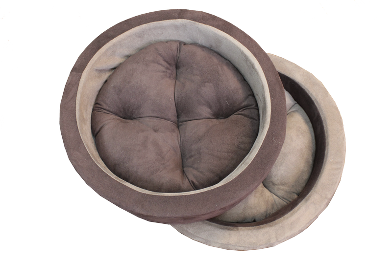 Лежанка круглая имитация замши 52*52*12 см Circle DS 3  10102003