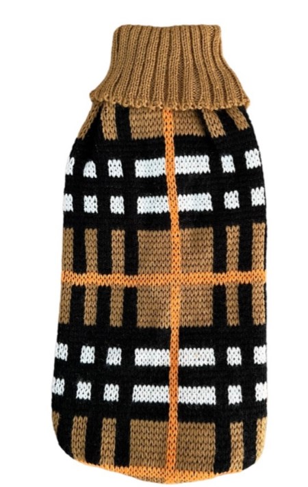 Свитер "Бренд", корич, XXXL / Pet Feshion