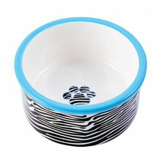 Миска керамическая для собак 600 мл зебра Mr.Kranch 