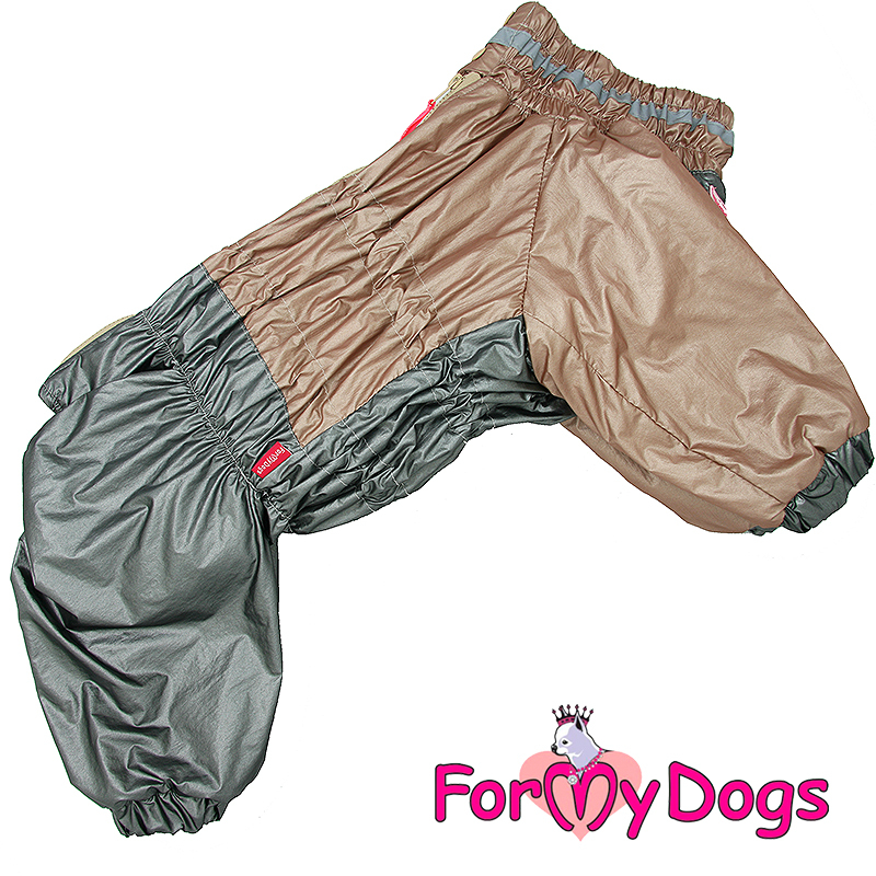 FOR MY DOG Комбинезон бежевый/серебро металлик для девочек (A1) FW942/2-2020 F