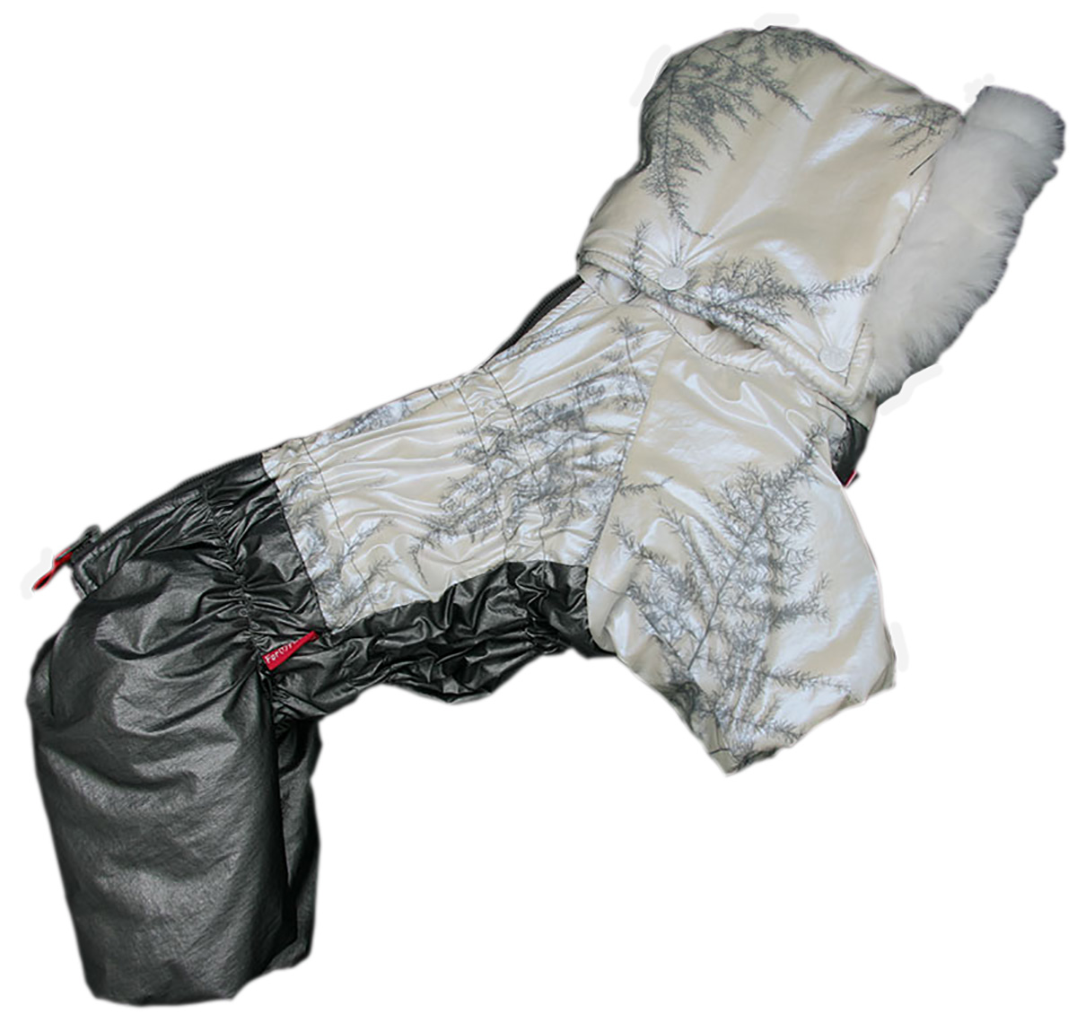 FOR MY DOG Комбинезон белый металлик  д/девочек  (12) FW848-2020 F