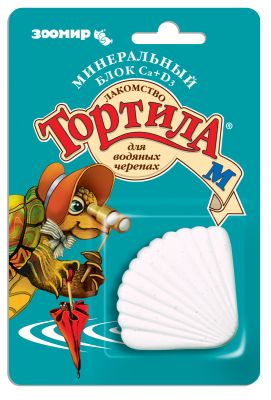 Тортила М минеральный блок с кальцием для водяных черепах 30 г