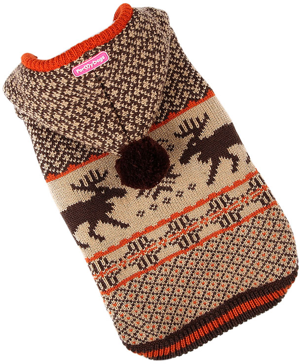 FOR MY DOG Курточка коричневая вязаная (14-16) FW656-2018 