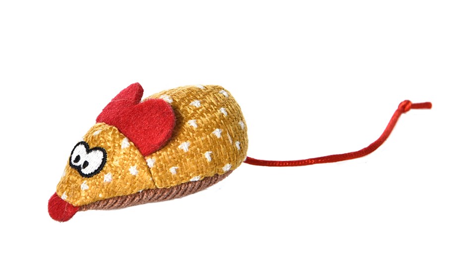 Игрушка для кошек мягкая Мышка Дуся, с мятой,4.5x16 см Pet-it