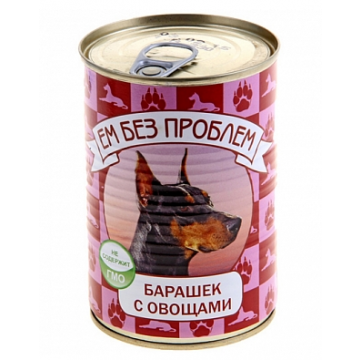 Ем без проблем д/собак ж/б Барашек с овощами 20*410 г
