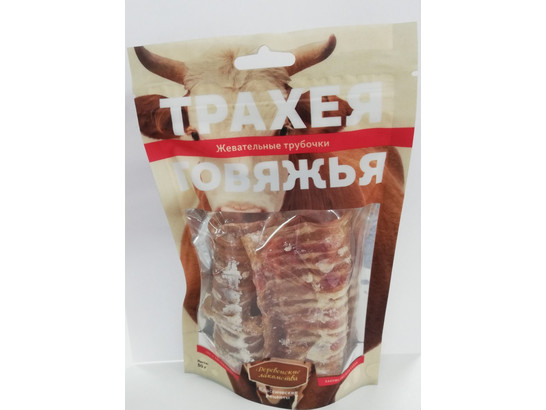Деревенские лакомства Трахея говяжья, жевательные трубочки для собак 50 г 72500101