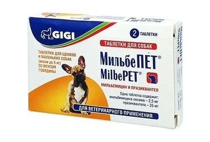 МильбеПЕТ таб. для щенков и мал. собак до 5 кг, GiGi