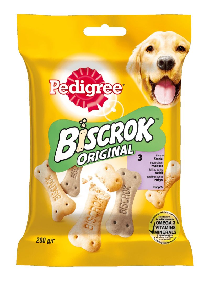 Лак-во Педигри Biscrok бисквитные косточки ассорти, 200г