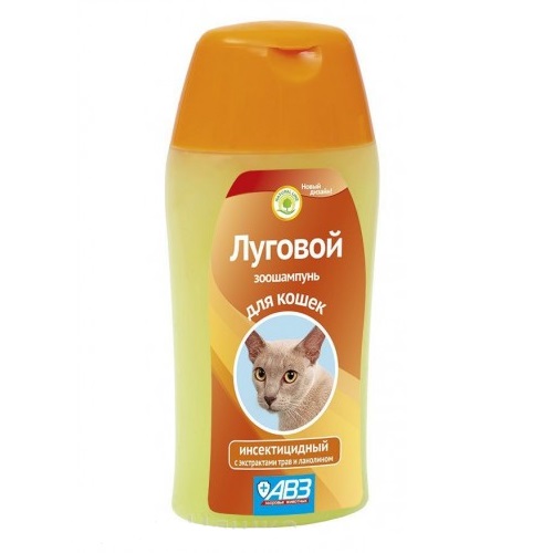 Луговой шампунь антипаразитарный для кошек 180 мл, АВЗ