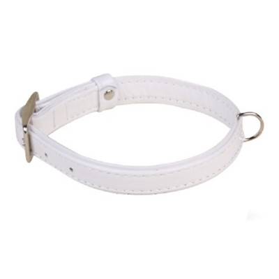 Ошейник "Collar Glamour" без украш. д/щен. и мел.пор. соб. (ширина 9 мм длина 18-21 см) белый 3365