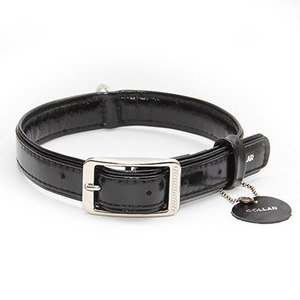 Ошейник "Collar Brilliance" без украшений (ширина 15 мм, длина 27-36 см) черный 3009