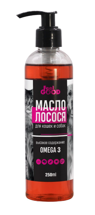 Масло лососевое Омега 3, 250мл, FeelGOOD 031173