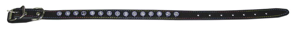 Ошейник 20 стразы р/р 33-45 см*20 мм (арт.О20СТР) Наша Ручная Работа