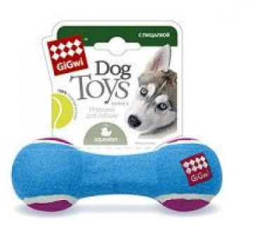 Гантеля для крупных пород с пищалкой большая, GiGwi