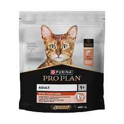 PRO PLAN (Про План) VITAL FUNCTIONS сухой корм для взрослых кошек с лососем, 400 г