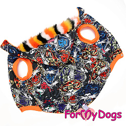 FOR MY DOG Куртка"Тигр" синяя (C1) FW607/3-2018