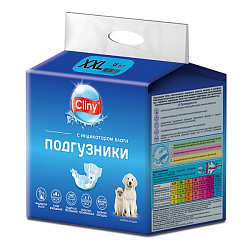 Подгузники Cliny для собак и кошек 25-40 кг XXL, 1 шт (6шт в упаковке) Неотерика