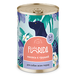 Florida Dog (Флорида Дог) консервы для собак лосось с грушей 240 г