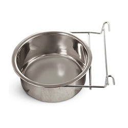 Миска 4404 металлическая с держателем, 0,80л