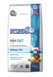 FORZA 10 Min Diet.pesce Корм для взрослых собак мелких пород. Гипоаллергенный 1,5кг
