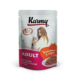 KARMY (Карми) влажный корм для стерилизованных кошек телятина в соусе 80 г