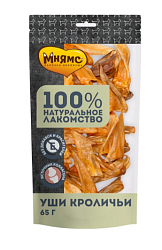 Мнямс лакомство для собак Кроличьи уши 65гр
