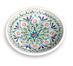 TARHONG Миска для животных "Boho Medallion", белая с рисунком, 13.3х2.8см/180мл