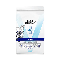 BEST DINNER (Бест Диннер) Vet Profi Renal сухой корм для кошек для поддержания функции почек 1,5 кг