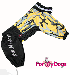 FOR MY DOG Дождевик черно/желтый для мальчиков р-р А3 638/3SS-2022 M