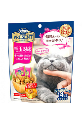 Лакомство для кошек PRESENT с крабом для выведения шерсти (поштучно)