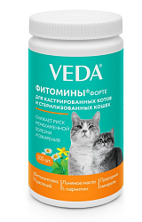 ФИТОМИНЫ ФОРТЕ для кастрированных котов и стерилизованных кошек, 200 таб, VEDA