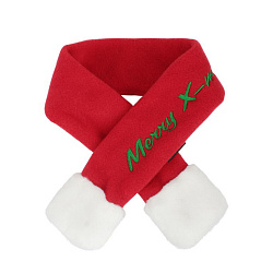 PUPPIA Шарфик для собак новогодний "Santa", красный, S (Южная Корея)
