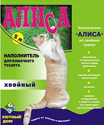 Наполнитель Алиса хвойный 4,6 л (упак. 4 шт)