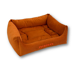 Лежанка для кошек и собак квадратная оранжевая 50*43*19 см Рыжебок