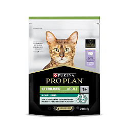 PRO PLAN (Про План) Sterilised RENAL PLUS для взрослых стерилизованных кошек с индейкой, 200 г